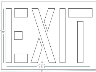 12 Inch EXIT