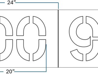 12 Inch 00-99 Number Set