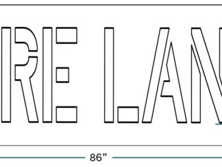 12 Inch FIRE LANE
