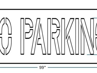 12 Inch NO PARKING