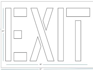 24 Inch EXIT