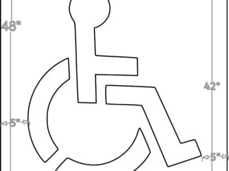 42 Inch Handicap Symbol 48x48