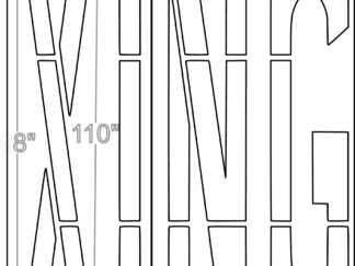 98 Arizona DOT XING Stencil