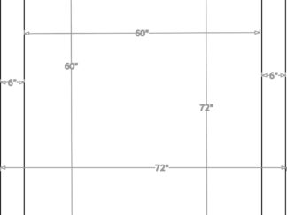 60 Inch Handicap Outline 2 part stencil