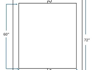 60 Inch Handicap Outline 2 part stencil