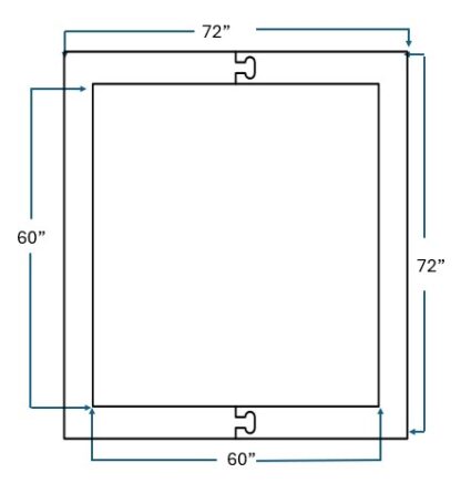 60 Inch Handicap Outline 2 part stencil