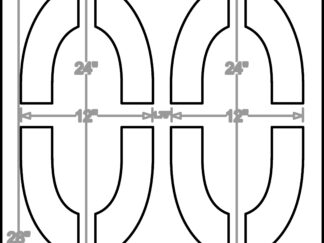 24 Inch Number Set 2 Digit Numbers 00-09