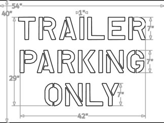 29 Inch Home Depot Trailer Parking Only 40x54