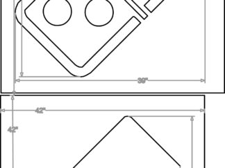 39 Inch Domino's Logo 46x92