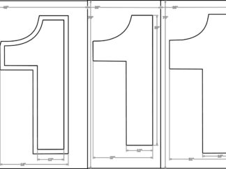 59 Inch Target ONE 76x120 - 3 Parts