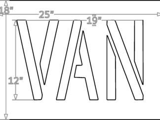 12 Inch VAN 18x25