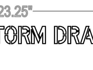 2 Inch STORM DRAIN 8x23.25
