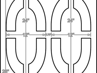 24 Inch Number Set 2 Digit Numbers 00-99